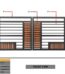 Rectangular Mild Steel Pipes with HPL Sheet Gate