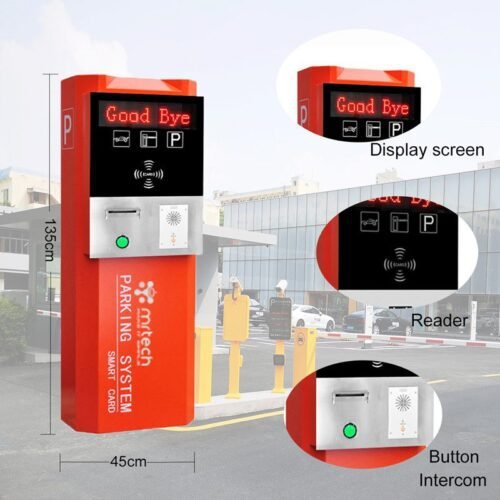 Outside Ticket Machine Ticket Dispenser Machine For Parking Entry And Exit System