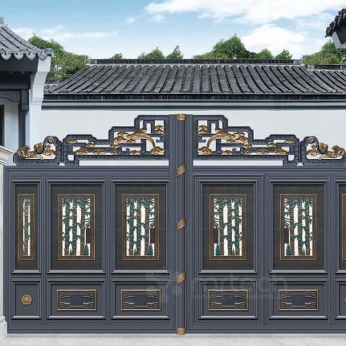 Top Level Modern Customized Aluminum Driveway Sliding Gate