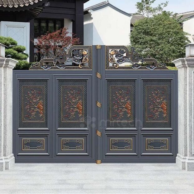 Top Level Modern Customized Aluminum Driveway Sliding Gate