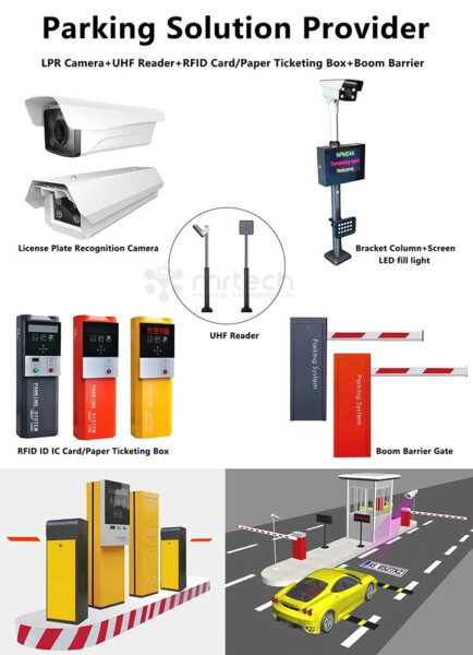 Vehicle Access System Number License Plate Boom Barrier Gate