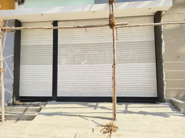 Automatic Full Flat Plain Patti with Perforated Slat Rolling Shutter