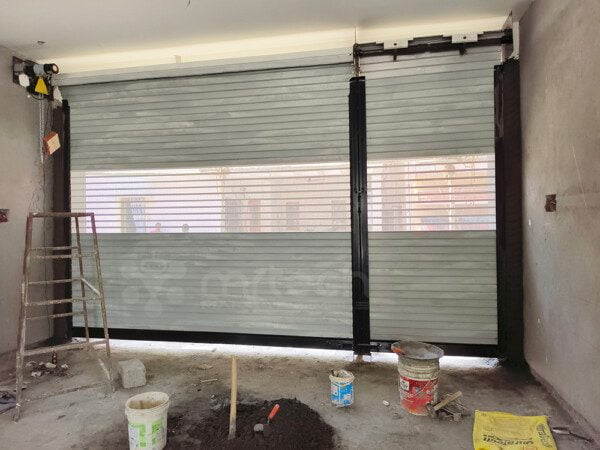 Flat Plain Slat Patti with Perforated Rolling Shutter for House