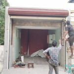 Motorized Wooden Grains Color Rolling Shutter Car Garage Door