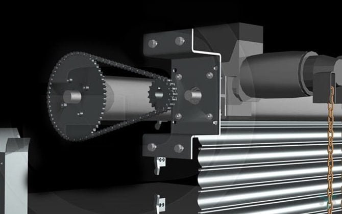 motor operated rolling shutter