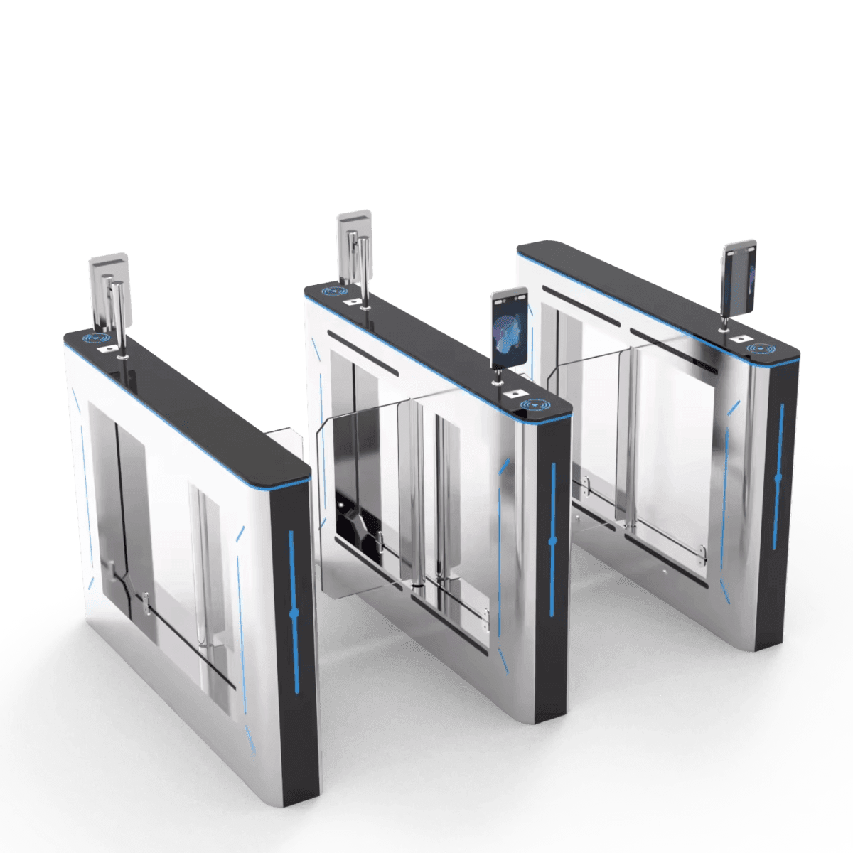 MR. TECH 304 Stainless steel Swing Barrier Gate Turnstile Access Control Solutions