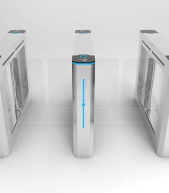 Airports Swing Gate Turnstile 304 Stainless Steel Outer Body