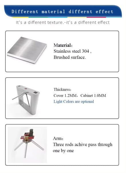 Best Offer Silver Heavy Duty Electronic Tripod Turnstile