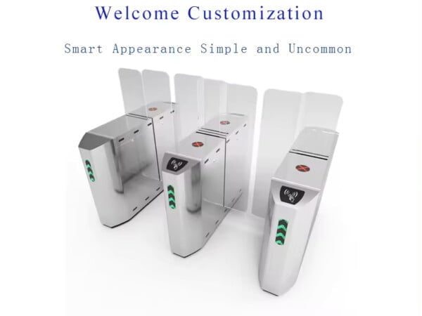 Entrance Acrylic LED Indicator Light Sliding Barrier Standard Industrial