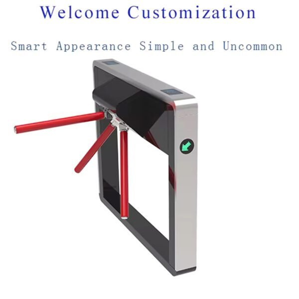 GYM Tripod Turnstile Gate for Biometrics Door Access QR Code
