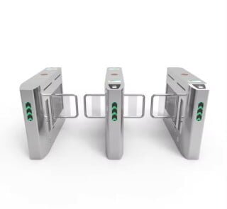 High Security Swing Barriers Turnstile Gate with ICID Face Recognition For Metro Stations Factory Price