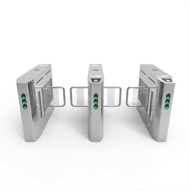 High Security Swing Barriers Turnstile Gate With ICID Face Recognition ...