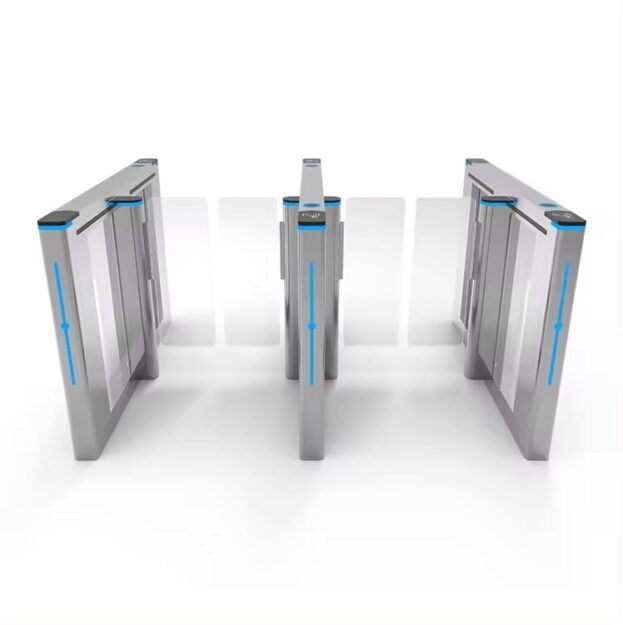 High Speed Turnstile Gate Swing Barrier RFID QR Code Reader