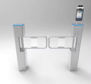 New Slim Barrier Gate ID Card Face Recognition Temperature