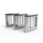 Office Security Entrance Stainless Steel Swing Barrier Turnstiles Doors with Biometric Fingerprint