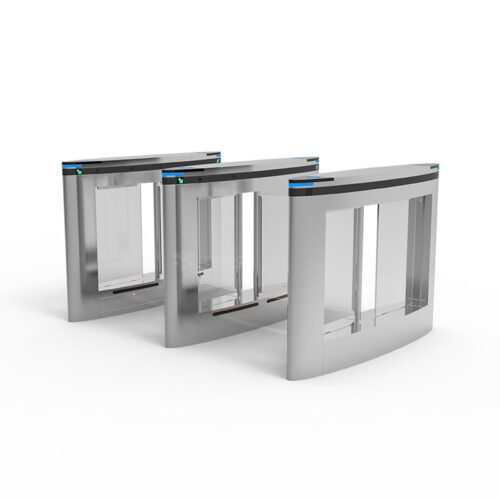 Office Security Entrance Stainless Steel Swing Barrier Turnstiles Doors with Biometric Fingerprint