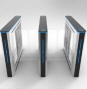 Public Building Entrance Automatic Swing Turnstiles Access Control System