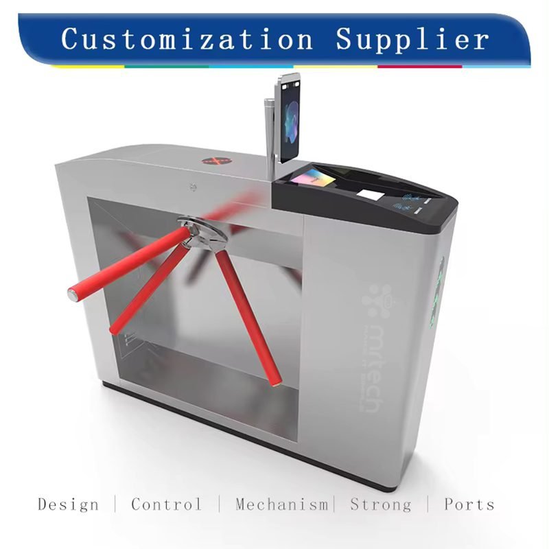 QR Scanner Face Recognition Electronics Tripod Turnstile