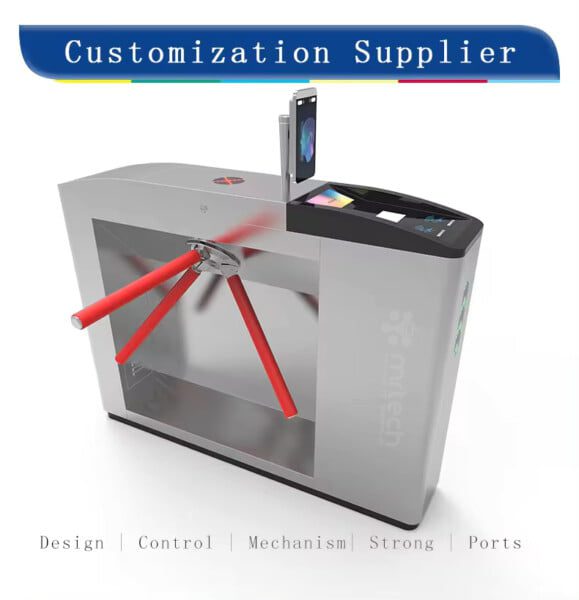 QR Scanner Face Recognition Electronics Tripod Turnstile