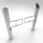 RFID Card and QR Code Reader New Cylindrical Swing Turnstile