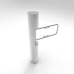 RFID Card and QR Code Reader New Cylindrical Swing Turnstile