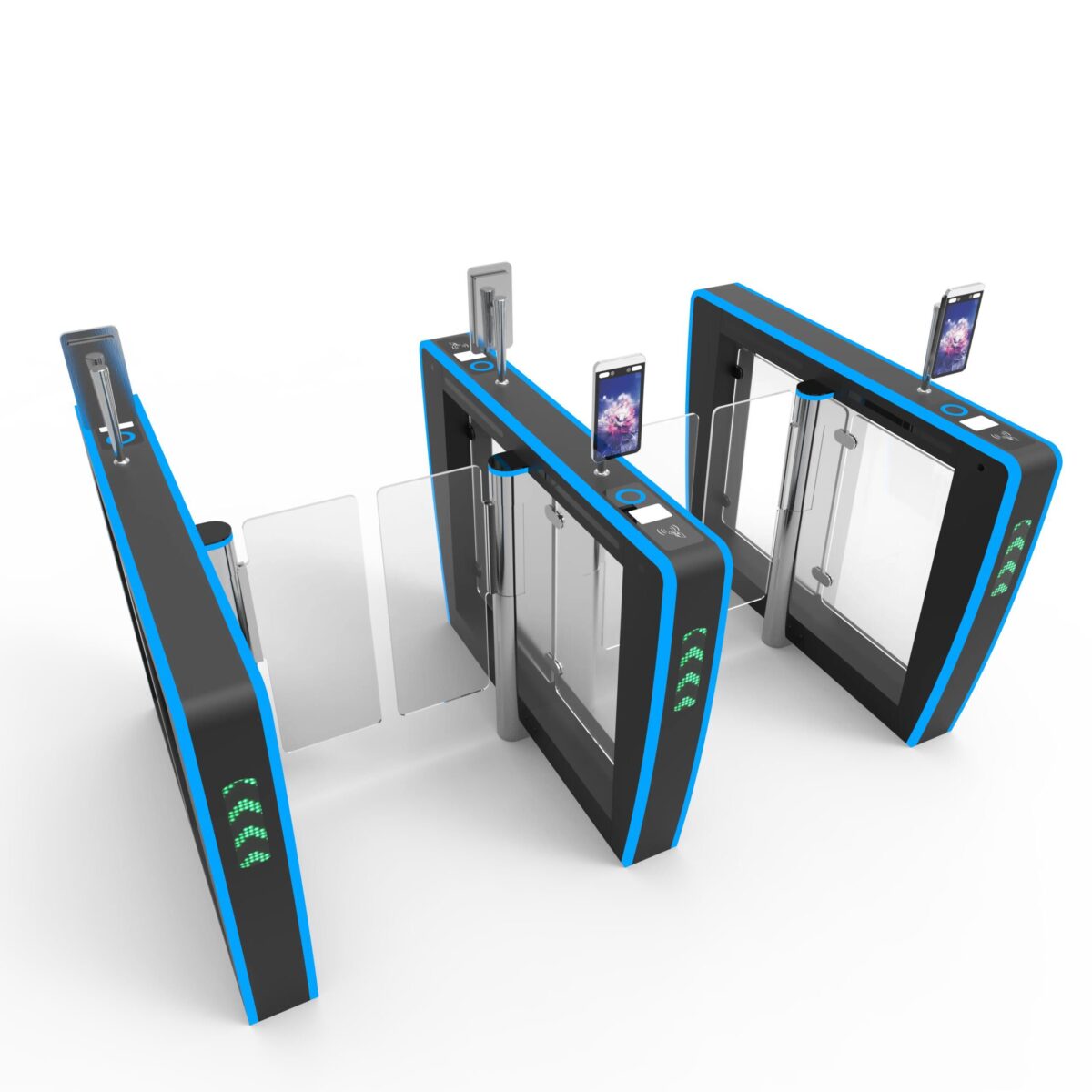 Security Entrance Staff and Visitors Pedestrian Speed Barrier Turnstile Gate