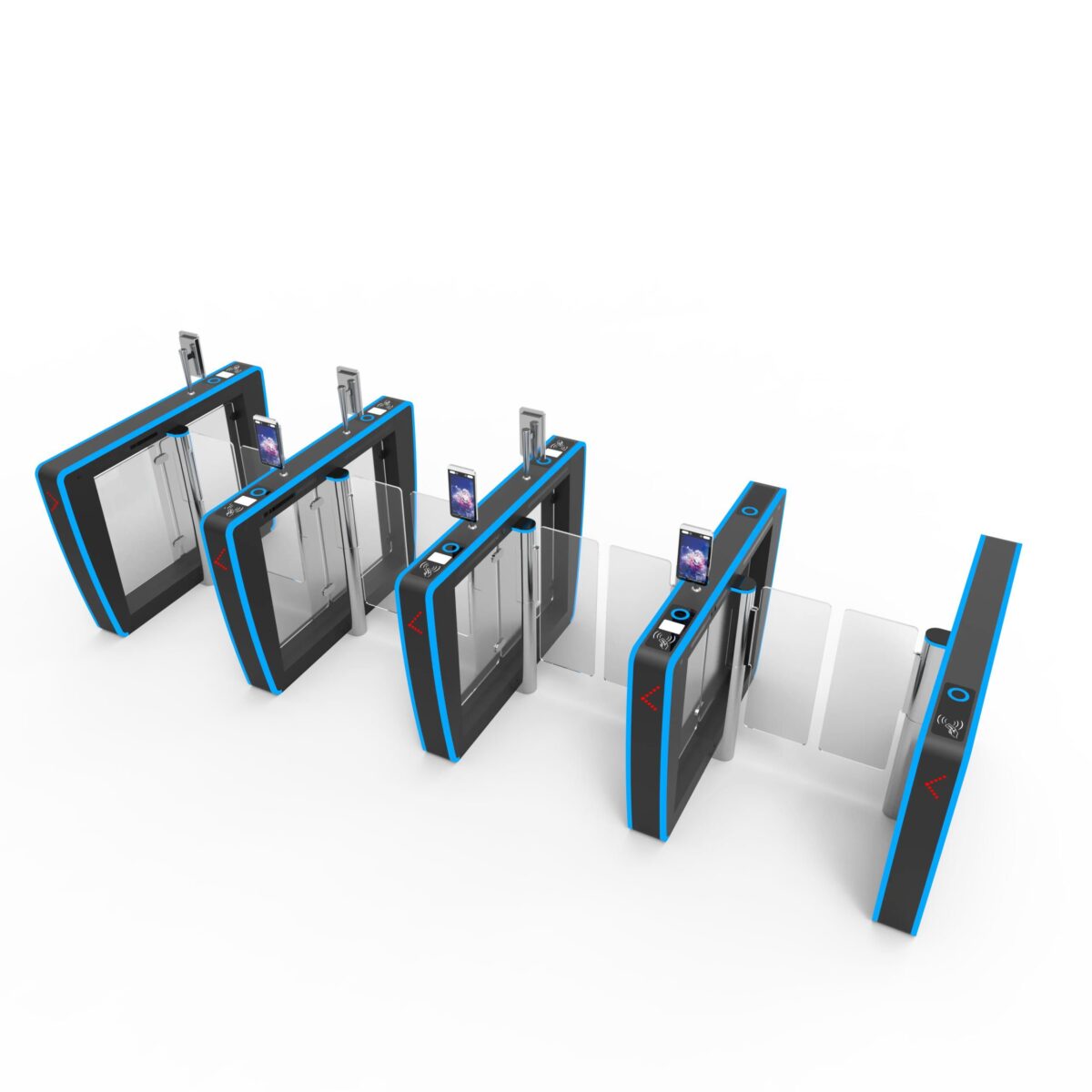 Security Entrance Staff and Visitors Pedestrian Speed Barrier Turnstile Gate