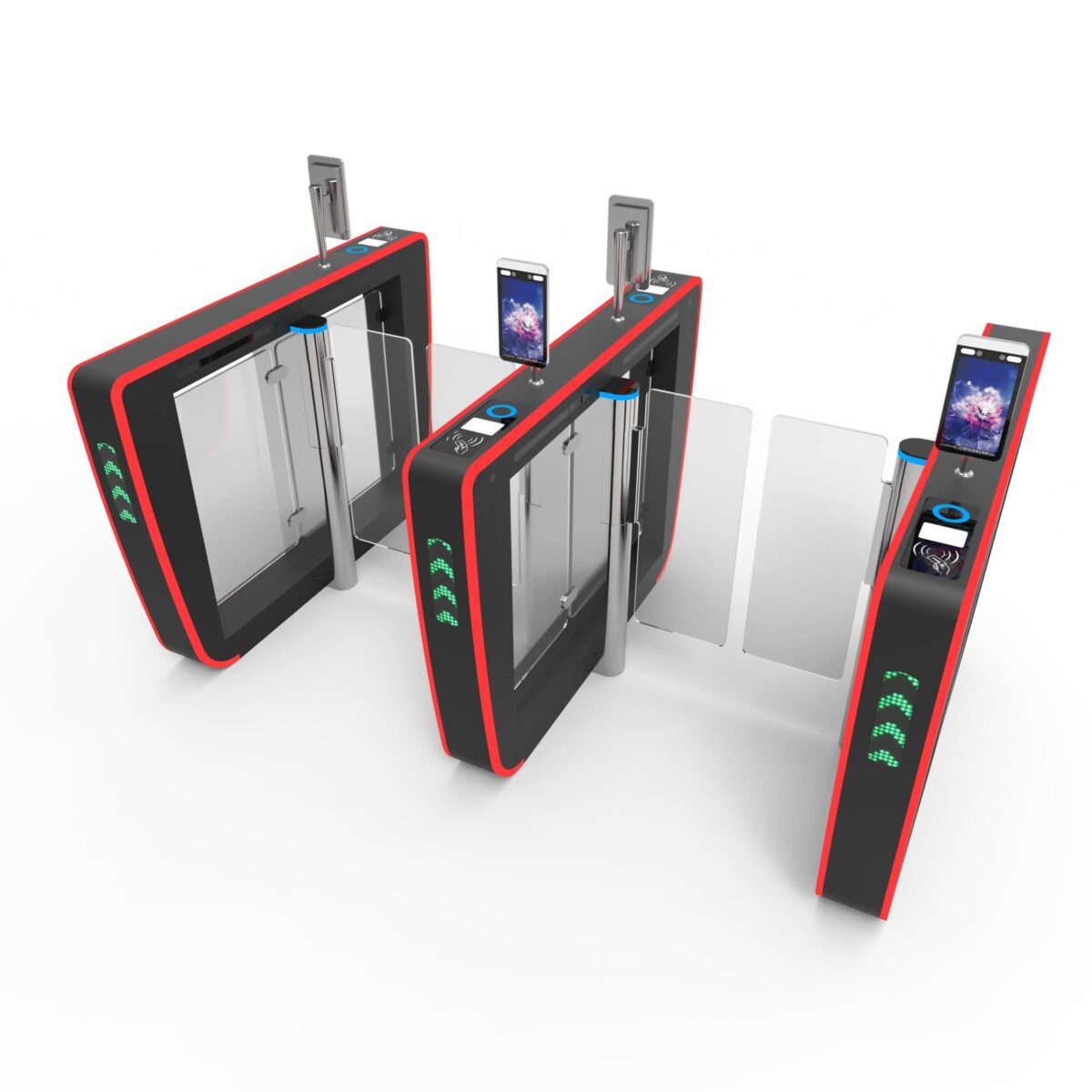Security Entrance Staff and Visitors Pedestrian Speed Barrier Turnstile Gate