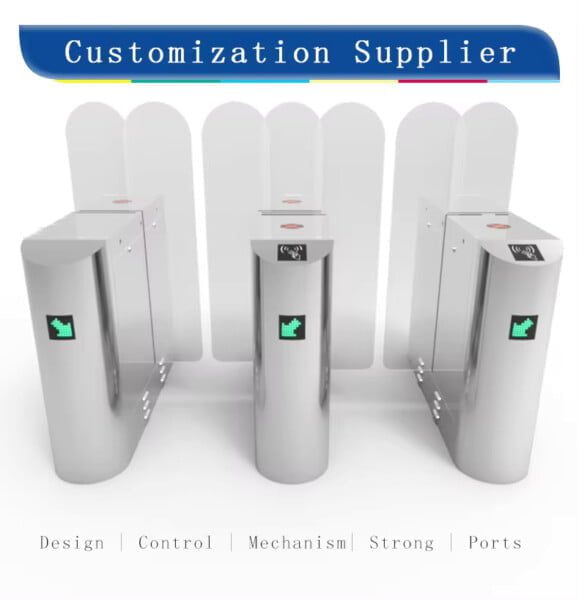 Sliding Barrier Gate Turnstile Office Buildings Block Security
