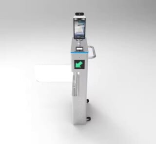 Small Removable Swing Barrier Facial Temperature Detector