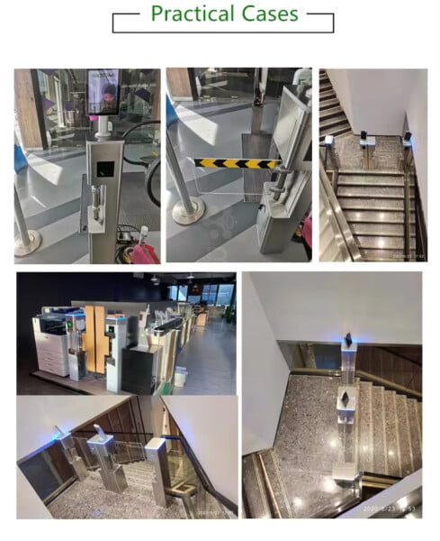Supermarket Entrance Swing Barrier Turnstile Access Control 11