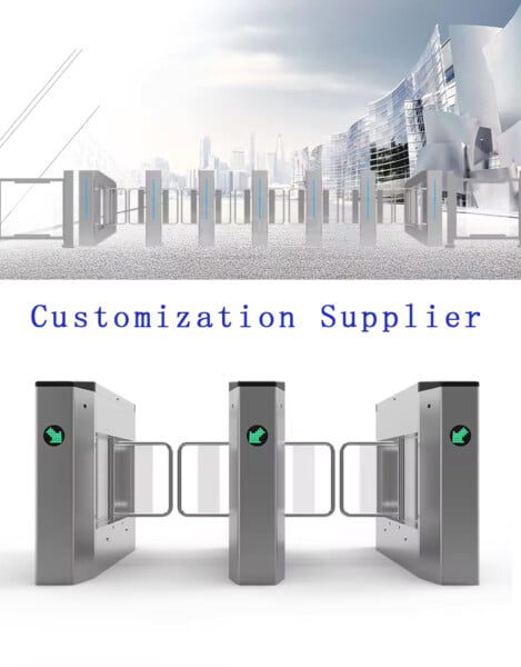 Swing Barrier Gate Access Control Turnstile Office Building Pedestr