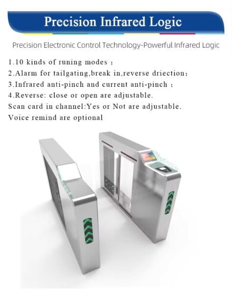 Swing Barrier Turnstile For Entry Exit Entrance Scenic Area Custom