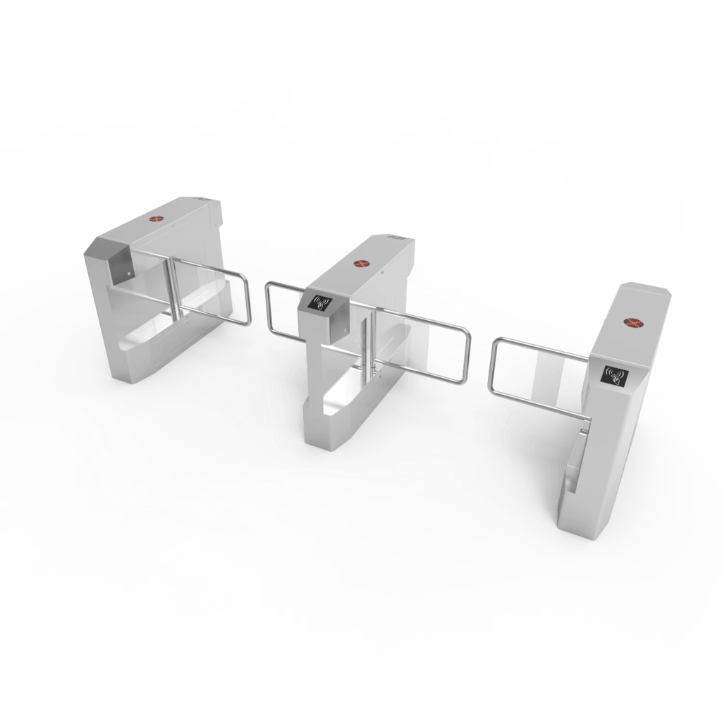 Waterproof Swing Turnstile RFID Card Bar Code Ticket Reader for Factory