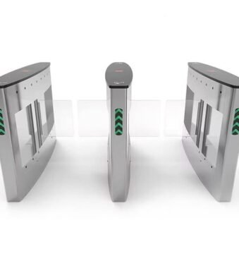 Wholesale SS304 Single or Double Swing Barrier Factory high speed Vertical Swing Turnstile Speed Gate