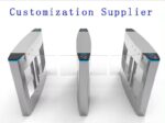 Wholesale SS304 Single or Double Swing Barrier Factory high speed Vertical Swing Turnstile Speed Gate