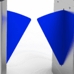 Durable Retractable Flap Barrier Access Control System Security Gate