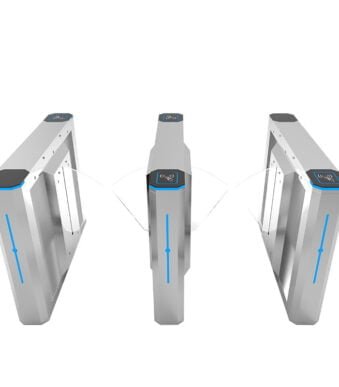 Entrance Fast Smart Gate Turnstile Outdoor Pedestrian Flap Barrier