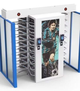 Face Recognition Entrance Security Full Height Turnstile Gates