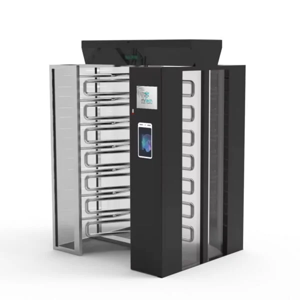 Full Height Revolving Turnstiles Fingerprint And Face Recognition