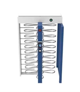 Full Height Turnstile Security Scanner Gate In Squared Blocked Section Use For Stadium