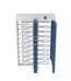 Full Height Turnstile Security Scanner Gate In Squared Blocked Section Use For Stadium
