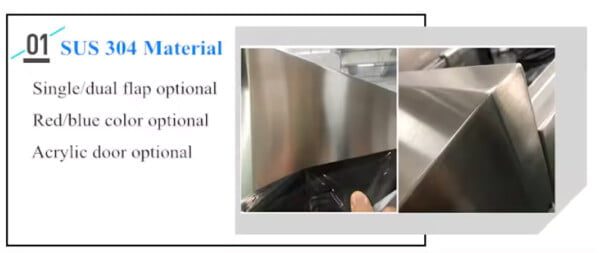 High-Quality Automatic Turnstile Flap Barrier Mechanism Access Control Door