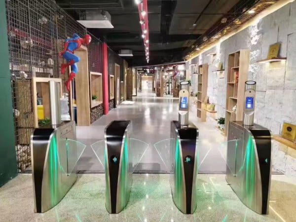 High Speed Entrance Automation Security Flap Barrier Access Control System