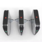 High Speed Entrance Automation Security Flap Barrier Access Control System