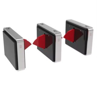 Indoor Turnstile Fitness Center Access Gate Advertisement Flap Barrier