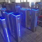 Luxury Intelligent Flap Barriers Gate Access Control