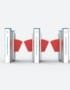 Luxury Intelligent Flap Barriers Gate Access Control