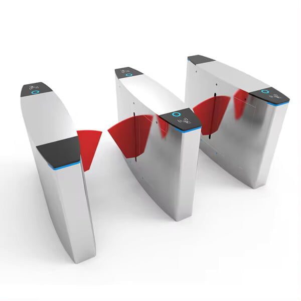 New Flap Barrier Turnstile Security for Supermarket