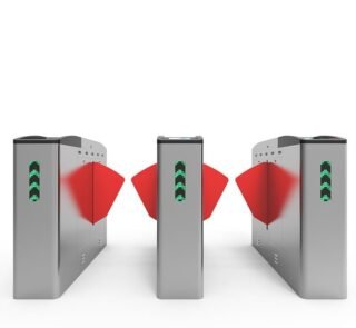 Outdoor Entrance Temporary Visitors Pedestrian Flap Barrier Gate